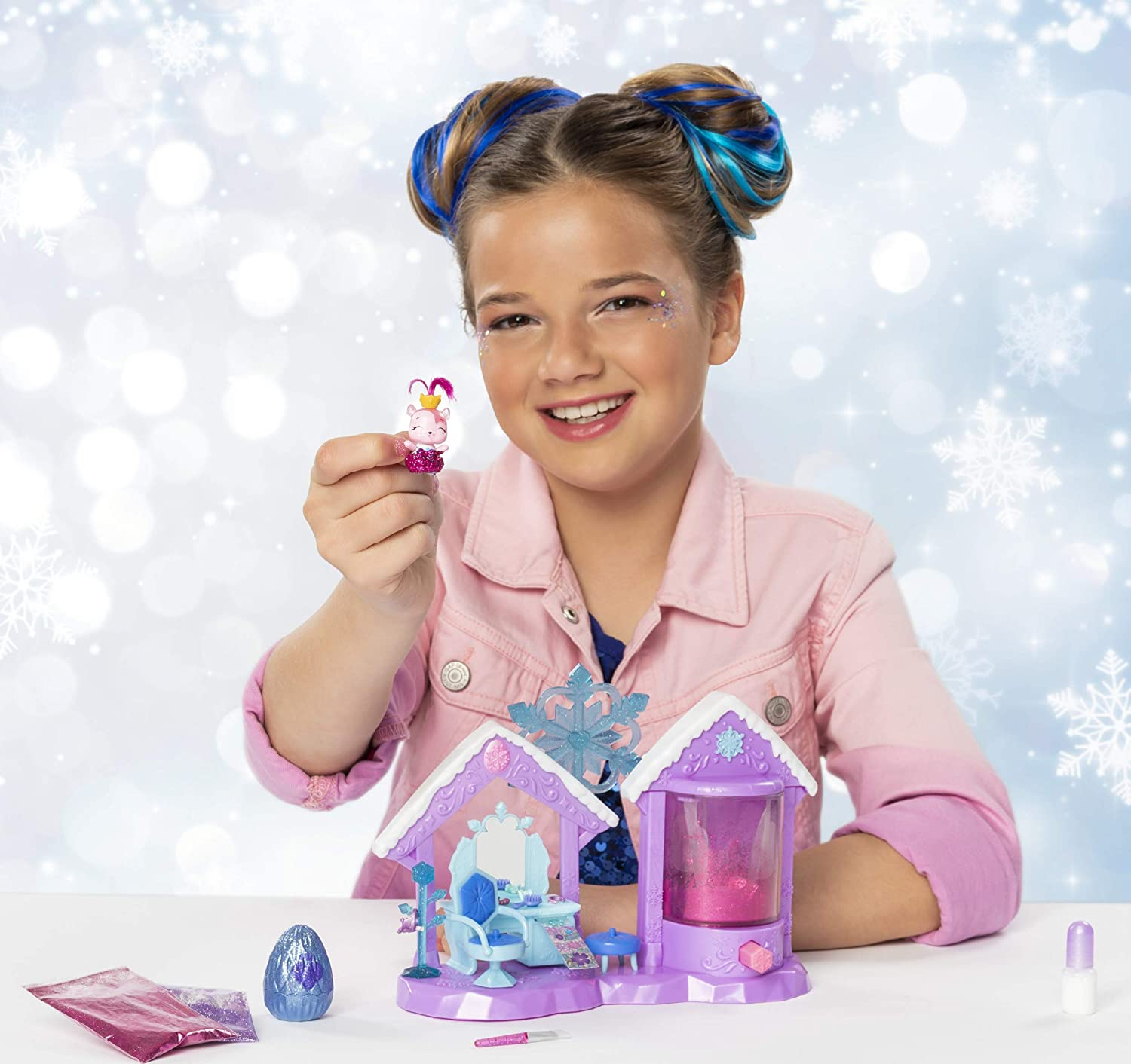 Foto 7 | Venta Internacional - Playset Hatchimals Colleggtibles Glitter Salón