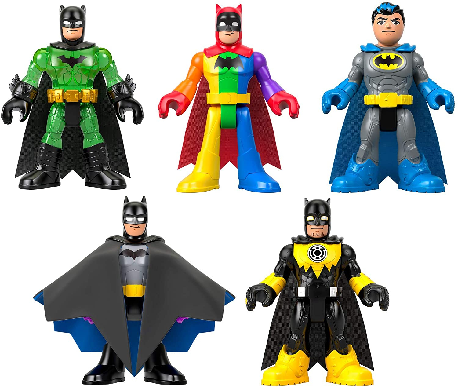 Foto 2 pulgar | Venta Internacional - Paquete de 5 Figuras Fisher-Price  Imaginext DC Super Friends Batman 80th