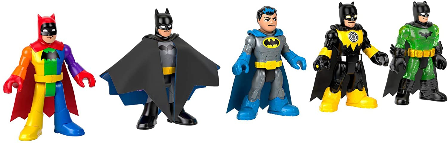 Foto 3 pulgar | Venta Internacional - Paquete de 5 Figuras Fisher-Price  Imaginext DC Super Friends Batman 80th