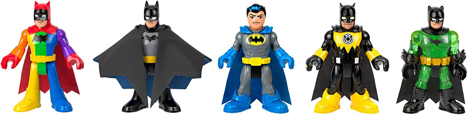 Foto 4 pulgar | Venta Internacional - Paquete de 5 Figuras Fisher-Price  Imaginext DC Super Friends Batman 80th