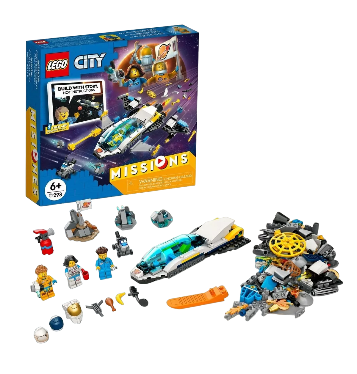Foto 1 | Kit Lego City Misiones de Exploración Espacial de Marte 3 más Cantidad de Piezas 298