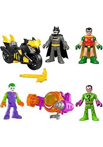 Foto 2 pulgar | Duelos de DC Super Friends: Batman Robin Joker Riddler Batcycle y Joker - Venta Internacional