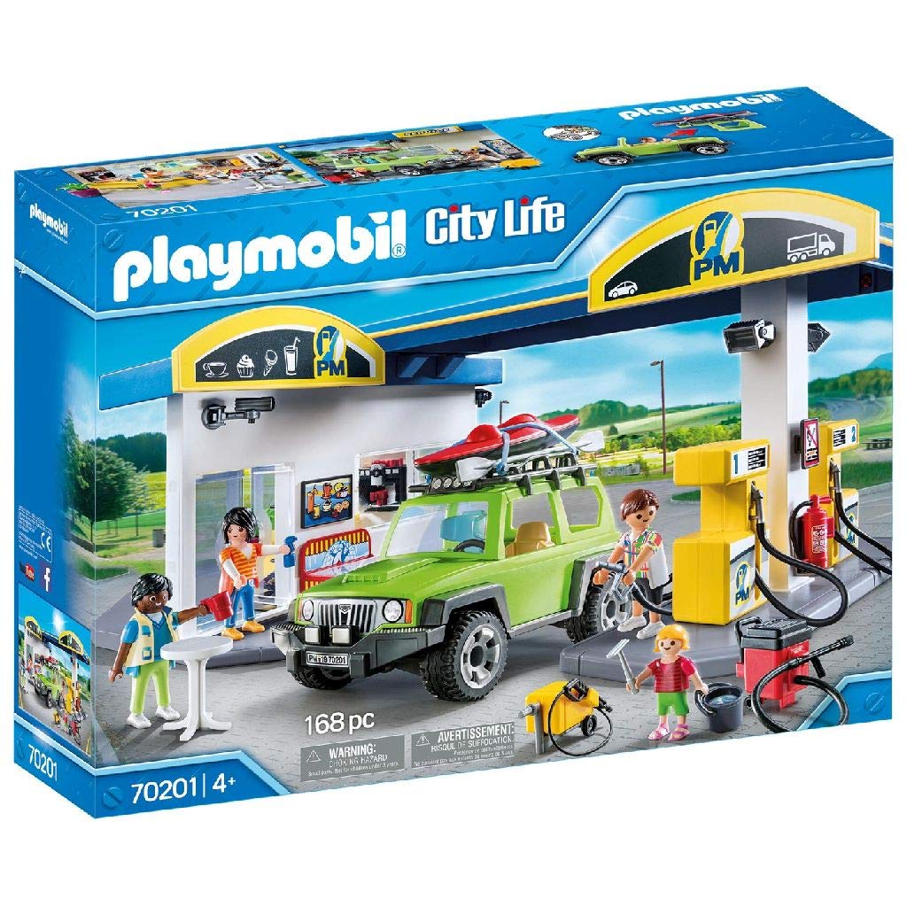 Foto 7 pulgar | Venta Internacional - Gasolinera Playmobil con Figuras /SUV /Bocadillos y Más