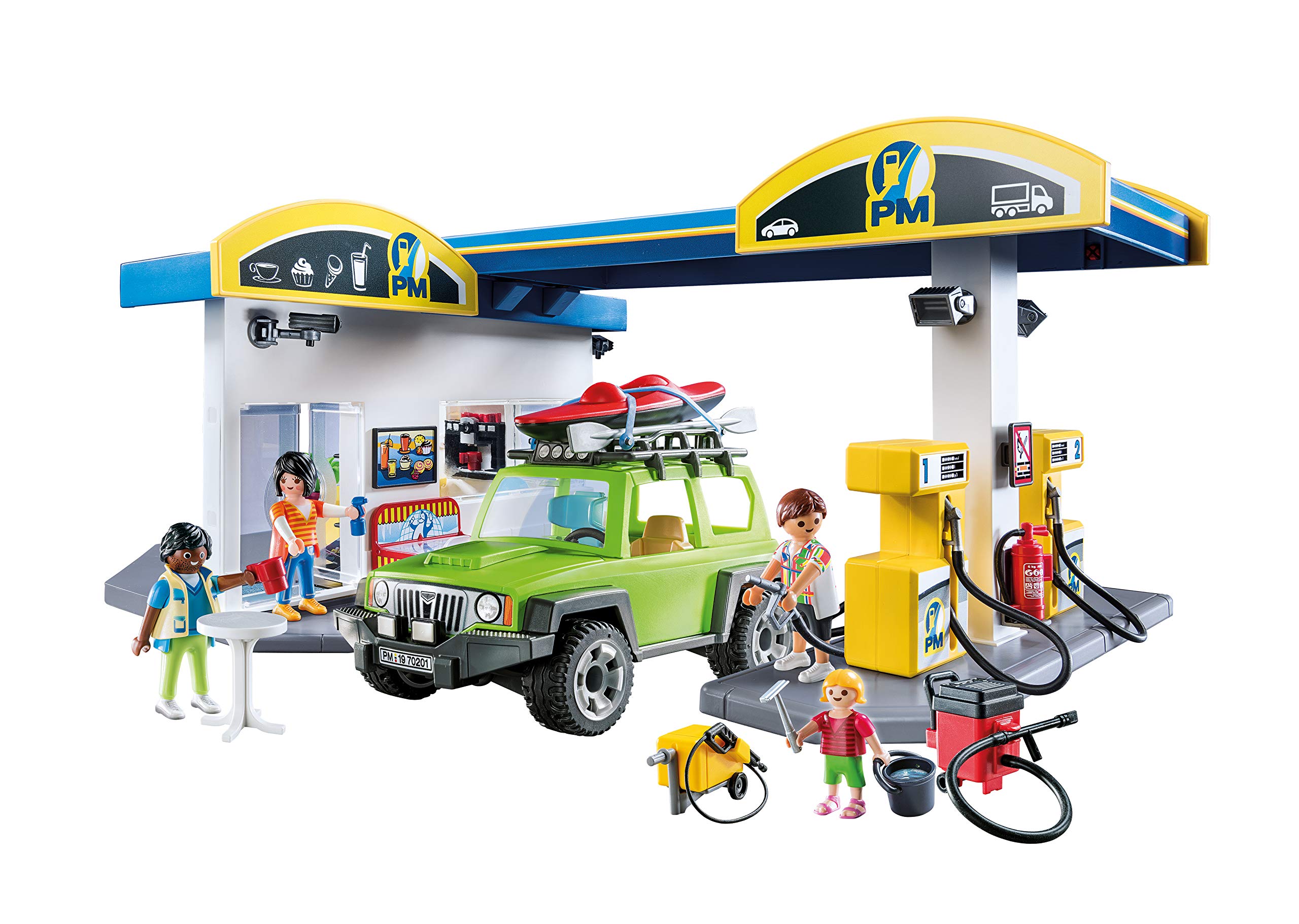 Foto 8 | Venta Internacional - Gasolinera Playmobil con Figuras /SUV /Bocadillos y Más