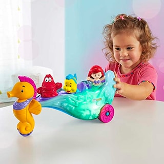 Foto 4 | Venta Internacional - Carruaje Marino Iluminado Disney Princess De Toy Fisher-price