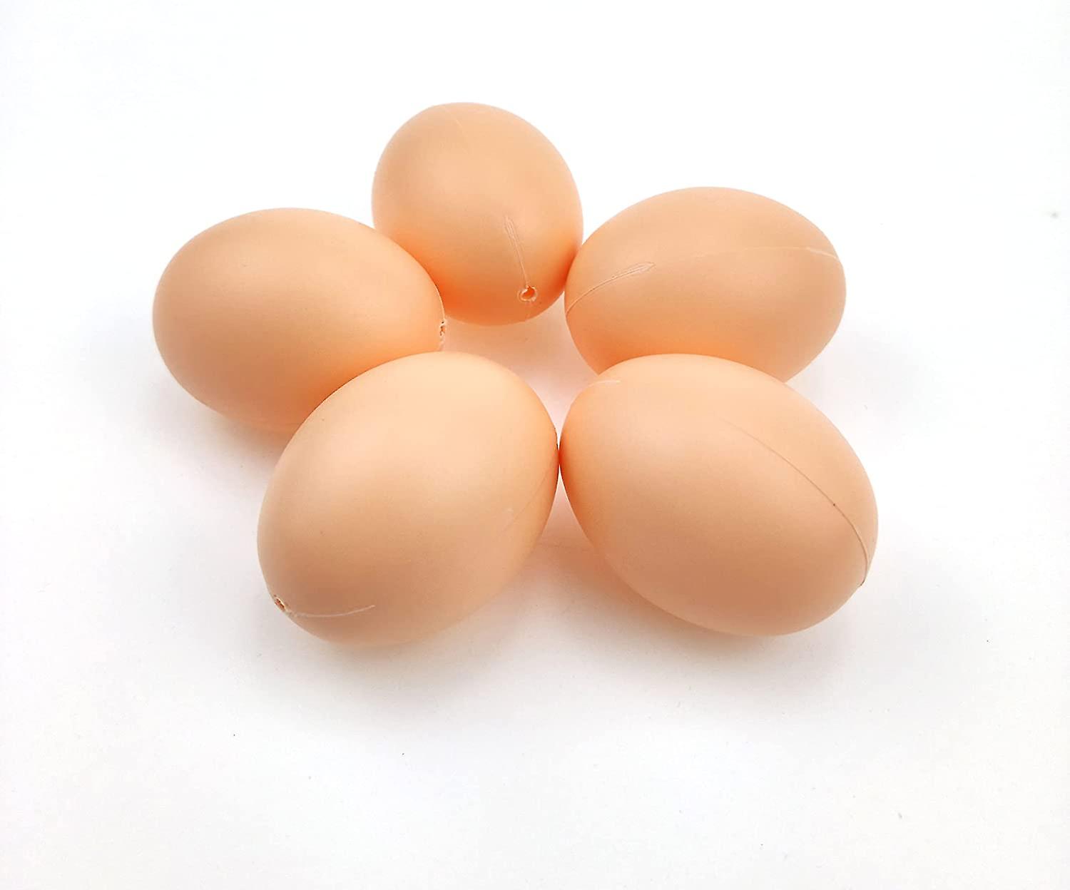 Foto 4 pulgar | Venta Internacional - Juego De 10 Huevos Ficticios De Plástico Con Forma De Nido, Huevos De Gallina Falsos