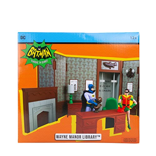 Foto 8 pulgar | Venta Internacional - Set De Juego Mcfarlane Toys Dc Retro Wayne Manor Library Batman 6