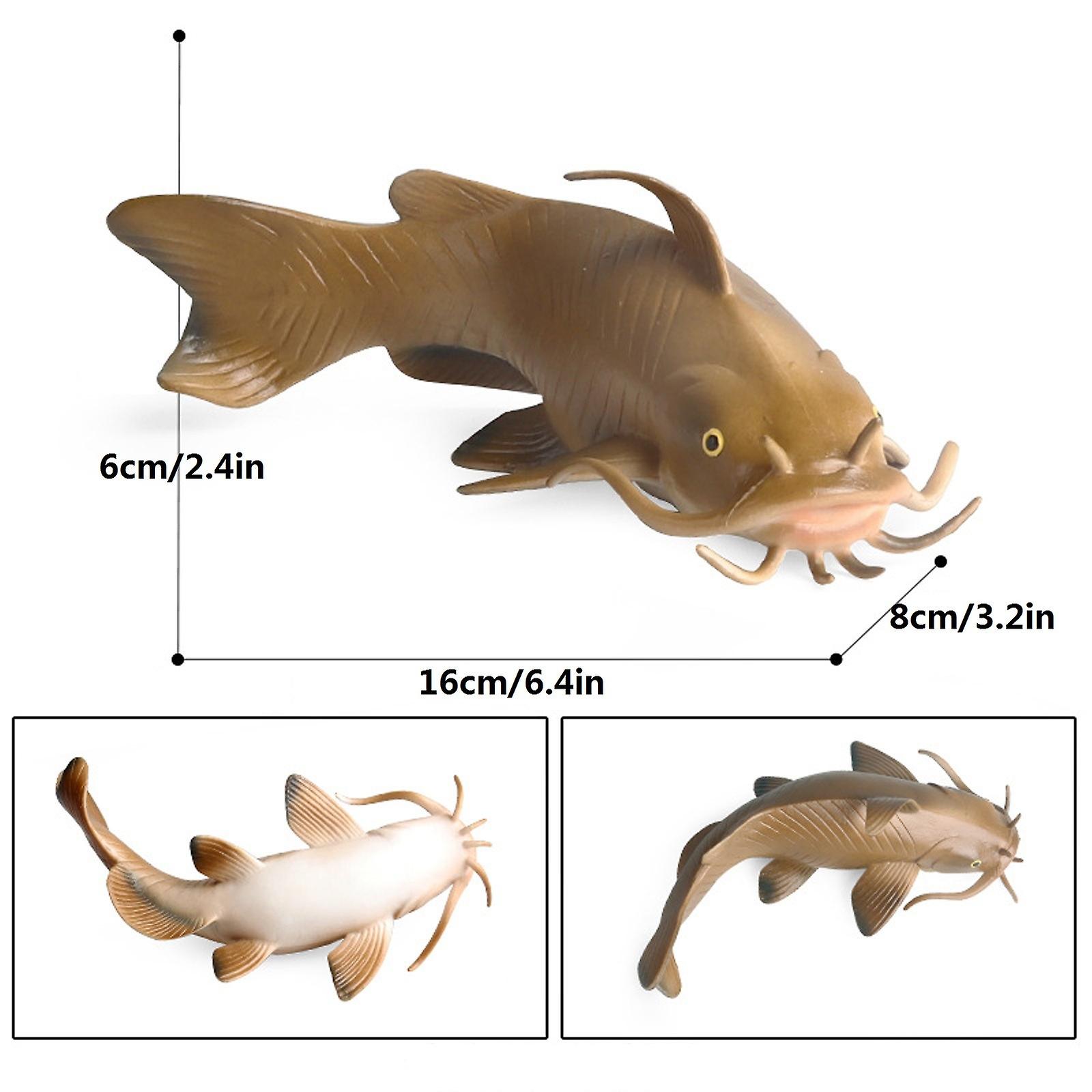 Foto 3 | Venta Internacional - Modelo De Adorno De Plástico Con Forma De Bagre Con Animales Del Mundo Marino