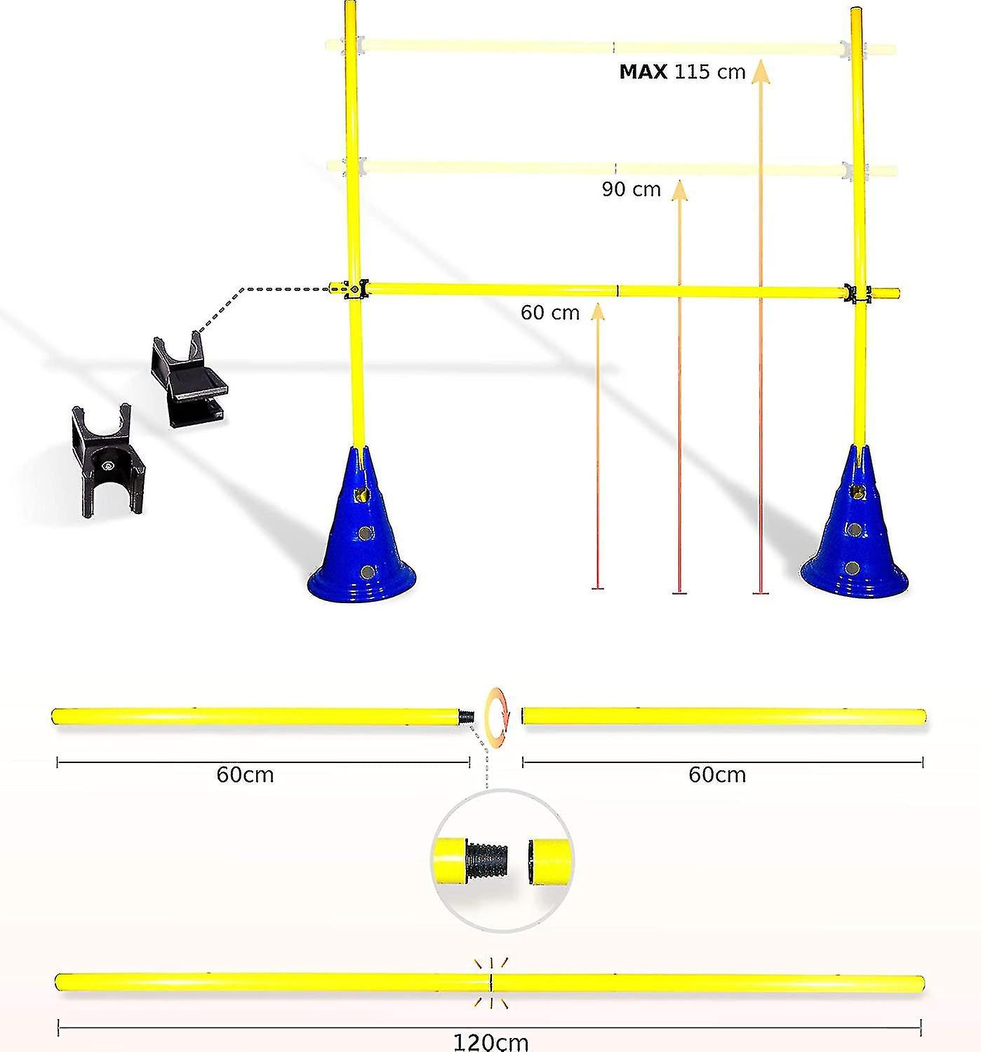 Foto 4 pulgar | Venta Internacional - Set Coordination Hurdles Chi Con Gráficos, Conos Y Accesorios