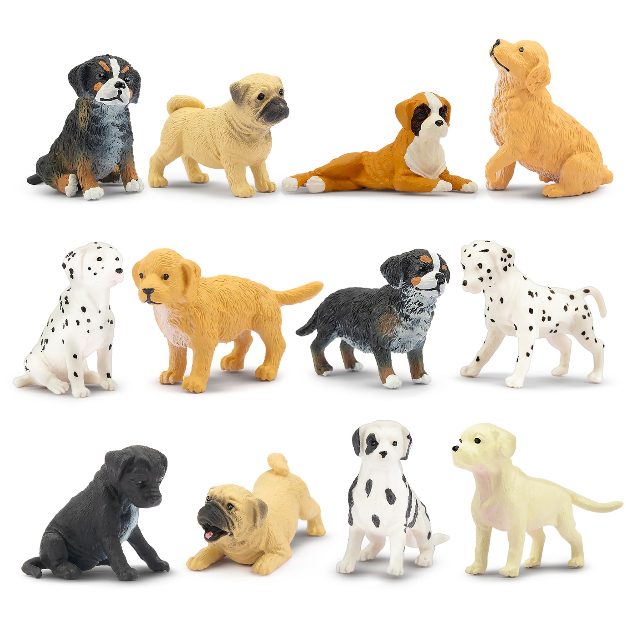 Venta Internacional - Set De Muñecos Toymany Mini Dog, 12 Unidades, Para Niños Mayores De 3 Años