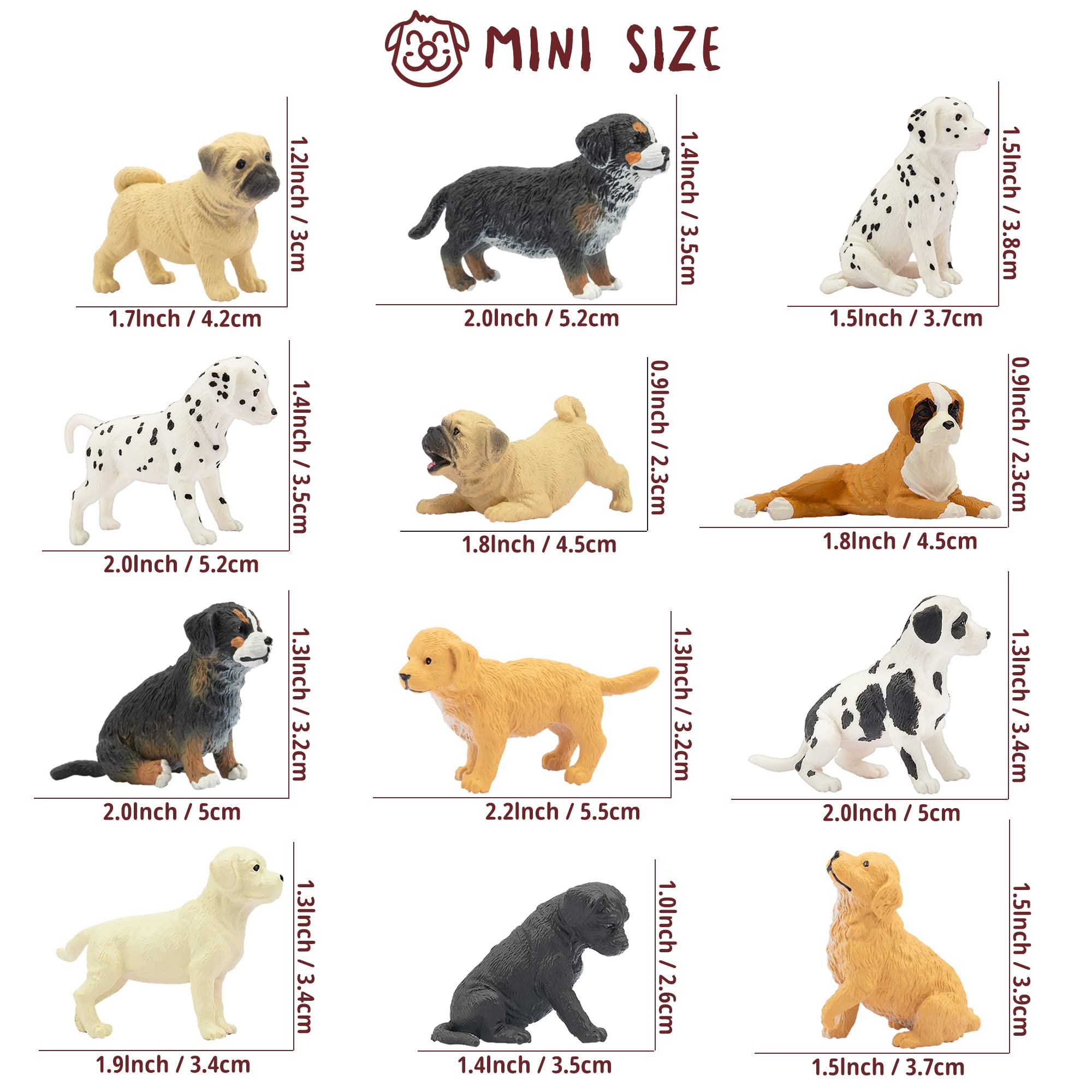 Foto 6 pulgar | Venta Internacional - Set De Muñecos Toymany Mini Dog, 12 Unidades, Para Niños Mayores De 3 Años