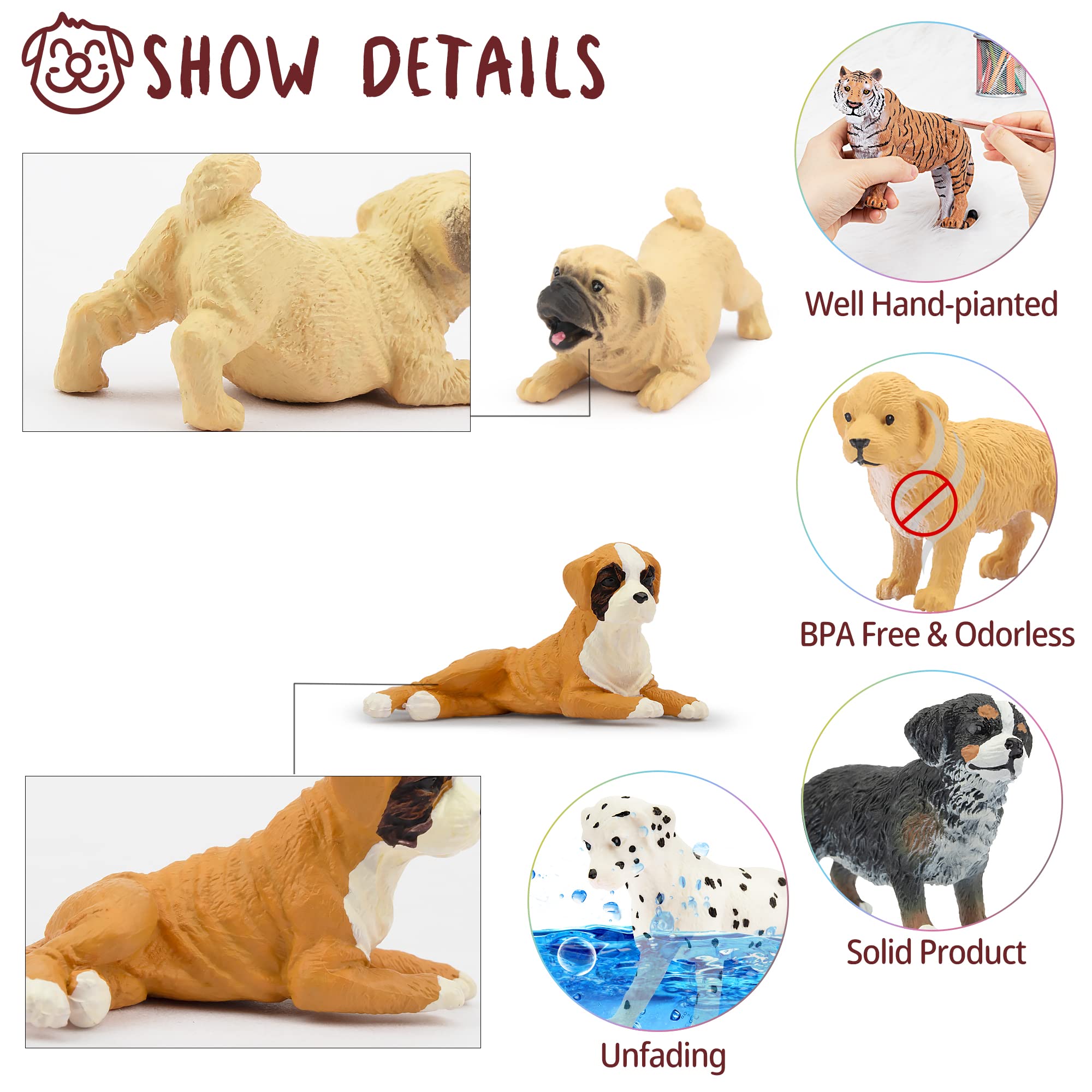 Foto 7 pulgar | Venta Internacional - Set De Muñecos Toymany Mini Dog, 12 Unidades, Para Niños Mayores De 3 Años