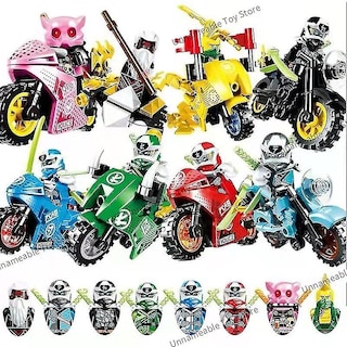 Foto 1 | Venta Internacional - Set De Figuras De Acción Sajy New Ninja Mini Con Motorcycle Fighter