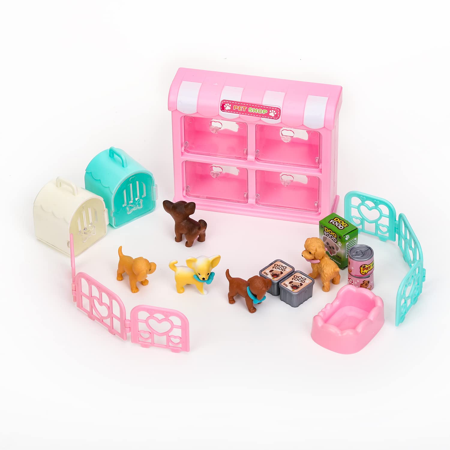 Foto 3 | Venta Internacional - Juego De Figuras De Perro Tqqfun Pet Pretend Play Toys Para Niños