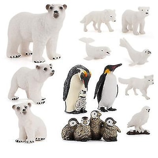 Foto 1 | Venta Internacional - Mini-oso Polar Pe, Figuritas De Animales Del Círculo Polar De Simulación