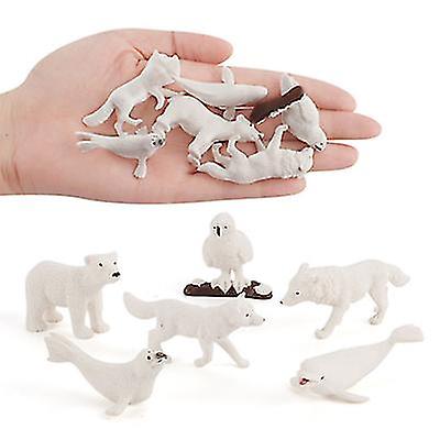 Foto 3 pulgar | Venta Internacional - Mini-oso Polar Pe, Figuritas De Animales Del Círculo Polar De Simulación