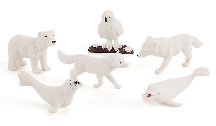 Foto 3 | Venta Internacional - Mini-oso Polar Pe, Figuritas De Animales Del Círculo Polar De Simulación