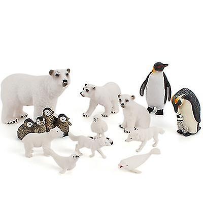 Foto 5 pulgar | Venta Internacional - Mini-oso Polar Pe, Figuritas De Animales Del Círculo Polar De Simulación