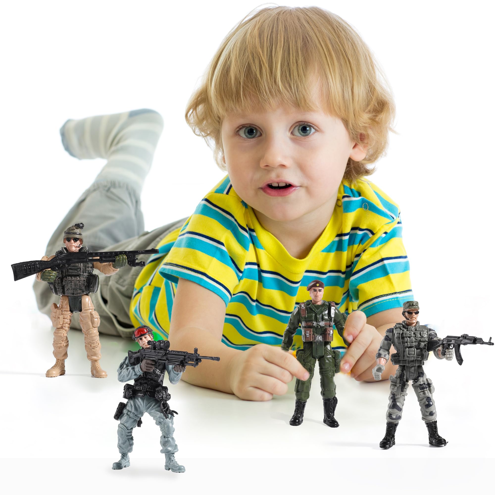 Foto 8 | Venta Internacional - Set De Figuras De Acción De Toy Soldiers, Del Ejército De Ee. Uu. Y Del Equipo Swat