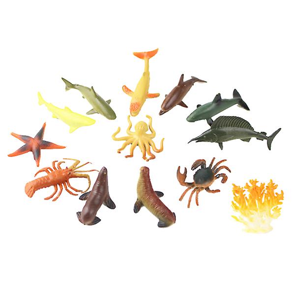 Foto 2 pulgar | Venta Internacional - Juego De Juguetes Con Figuras De Animales Marinos, 12 Piezas, Para Bebés Educational Playthi