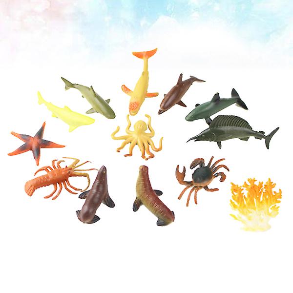 Foto 6 pulgar | Venta Internacional - Juego De Juguetes Con Figuras De Animales Marinos, 12 Piezas, Para Bebés Educational Playthi