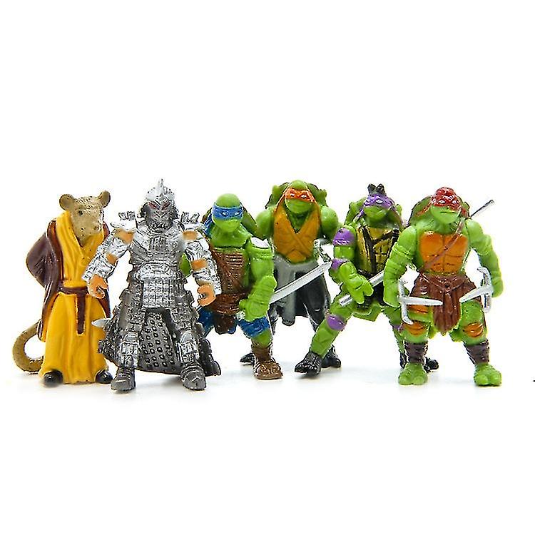 Foto 2 pulgar | Venta Internacional - Figura De Acción De Juguete Sajy Taz Tartaruga Ninja, 6 Piezas, 5 Cm