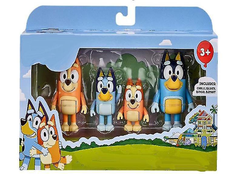 Foto 1 | Juego De 4 Juguetes Familiares De Bluey And Friends - Venta Internacional.