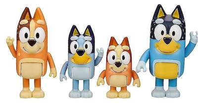 Foto 2 | Juego De 4 Juguetes Familiares De Bluey And Friends - Venta Internacional.