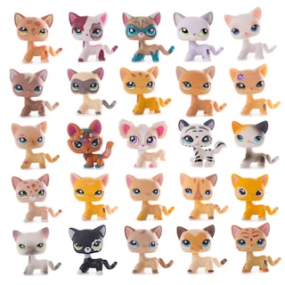 Foto 2 | Figuras De Acción De Little Pet Shop Para Niños, Coleccionables Con Gatos - Venta Internacional.