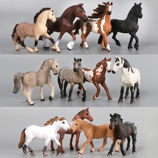 Foto 2 | Figura De Acción Realista Con Emulación De Caballo Y Animal De Toy Model - Venta Internacional.