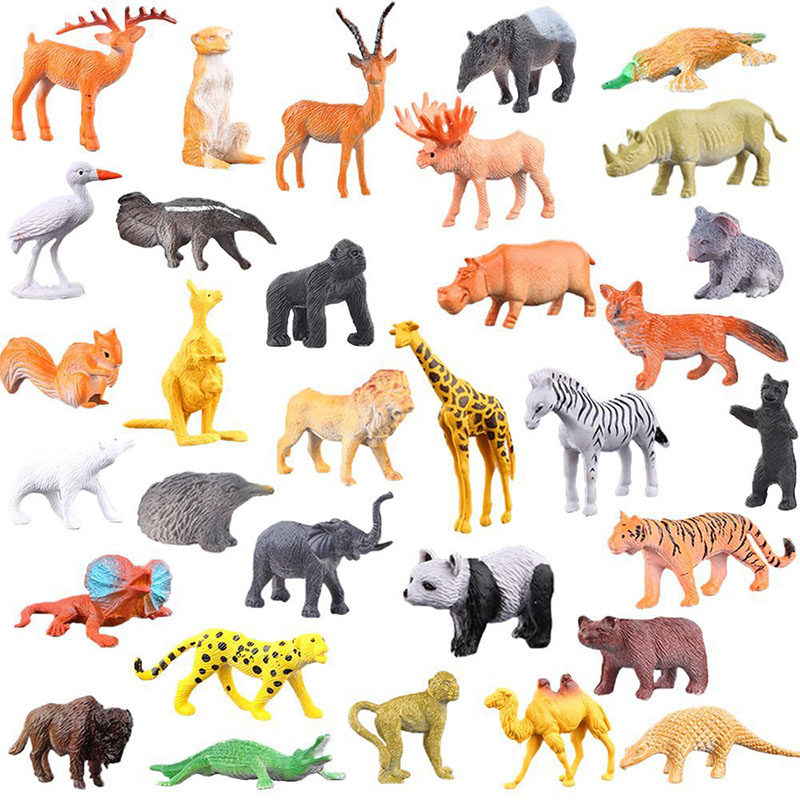 Foto 4 pulgar | Figura De Acción Mini Animal World Zoo Para Niños De 7 A 12 Años - Venta Internacional.
