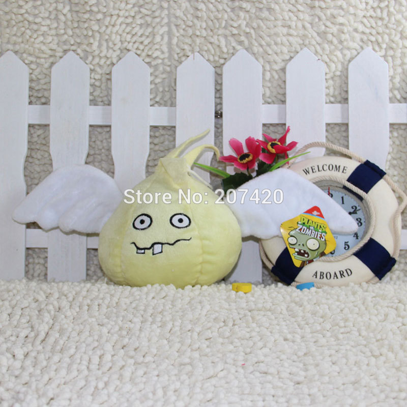 Foto 2 pulgar | Muñeca De Peluche Plant Vs Zombies Con Forma De Ángel Y Ajo, 19 Cm - Venta Internacional.