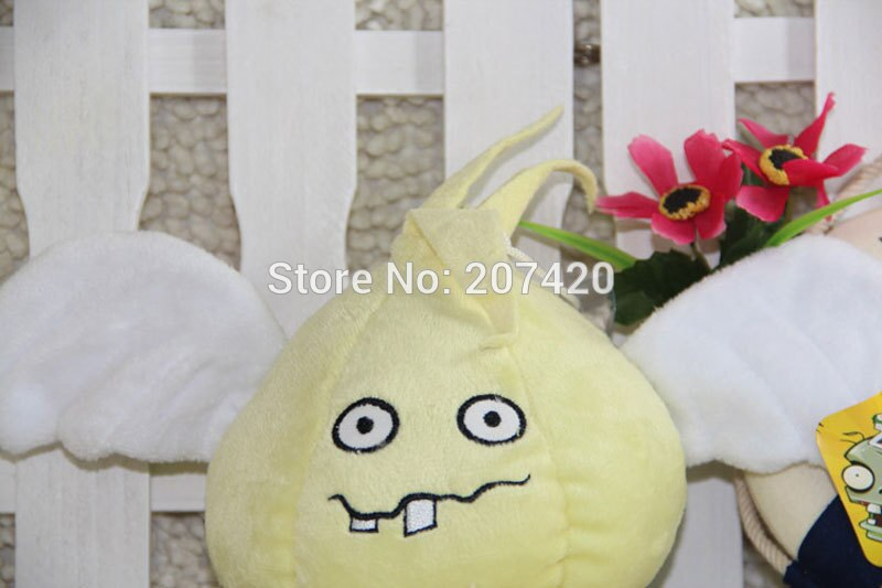 Foto 3 pulgar | Muñeca De Peluche Plant Vs Zombies Con Forma De Ángel Y Ajo, 19 Cm - Venta Internacional.