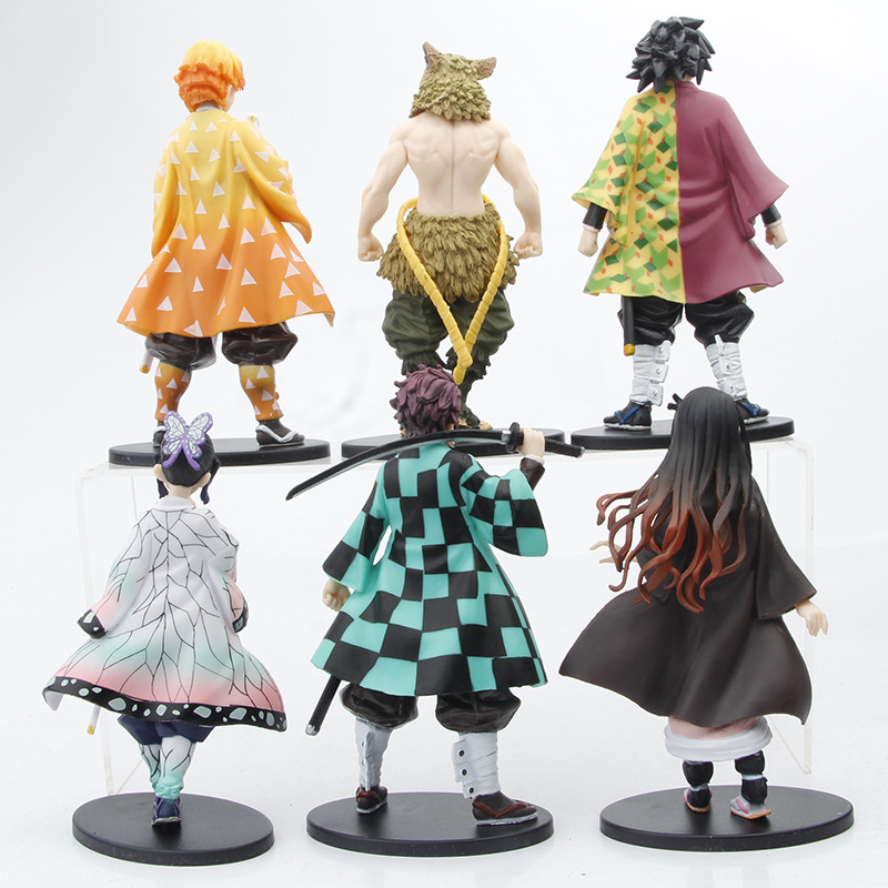 Foto 3 pulgar | Kit De Figuras De Acción Kimetsu No Yaiba, 15 Cm, 6 Unidades - Venta Internacional.