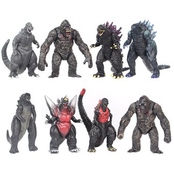 Foto 1 | Figura De Juguete Godzilla Contra King Kong, Colección De 8 Piezas, 8,5 Cm, Pvc - Venta Internacional.