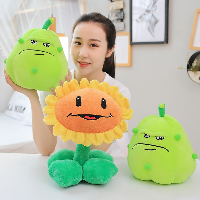 Foto 3 pulgar | Muñeco De Peluche Con Forma De Girasol, Lanzador De Guisantes Y Calabaza, 30 Cm - Venta Internacional.