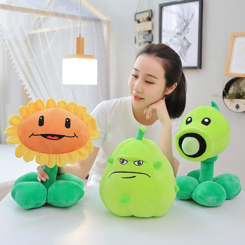 Foto 4 pulgar | Muñeco De Peluche Con Forma De Girasol, Lanzador De Guisantes Y Calabaza, 30 Cm - Venta Internacional.