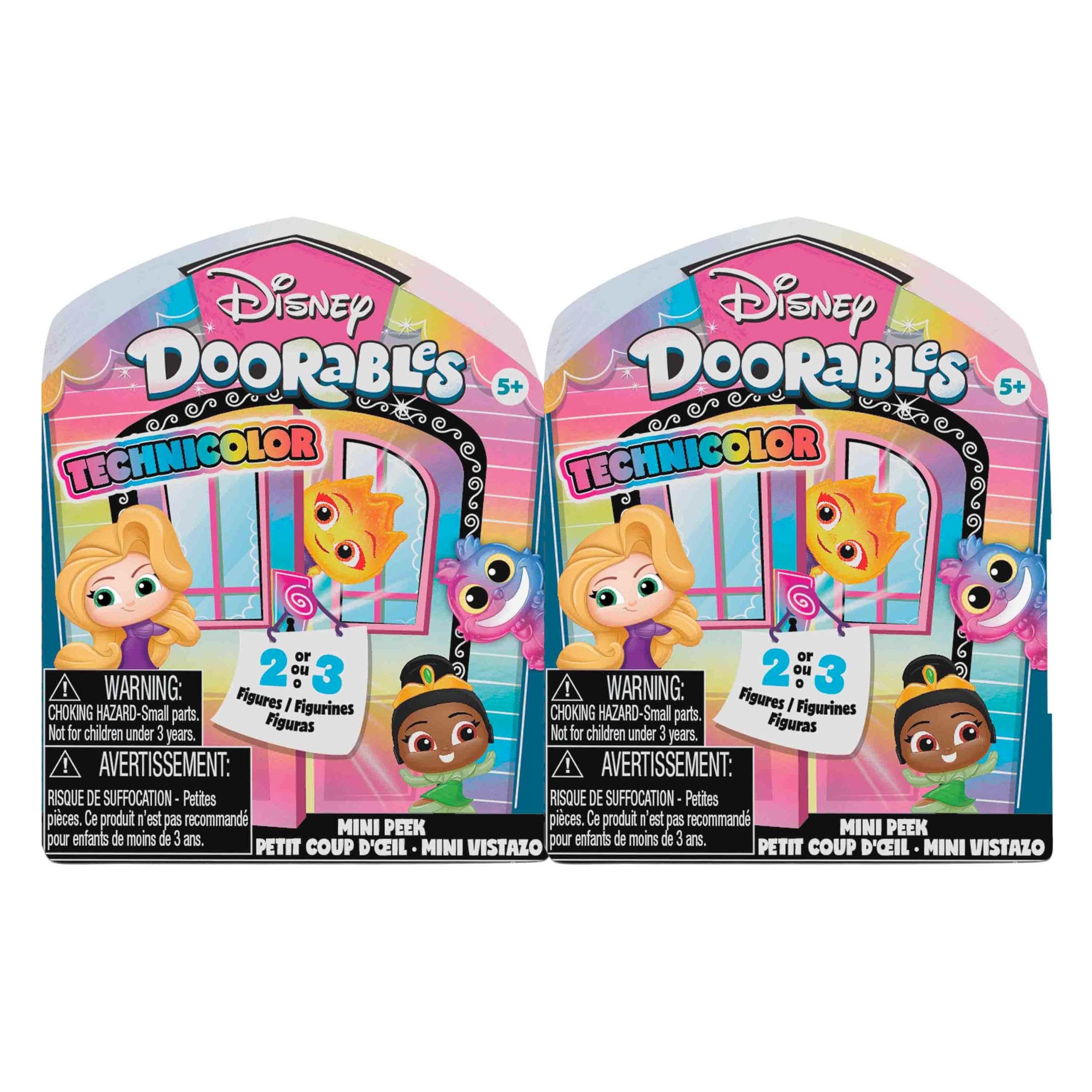 Foto 1 | Mini Peek Technicolor Just Play Disney Doorables Paquete de 2 - Venta Internacional