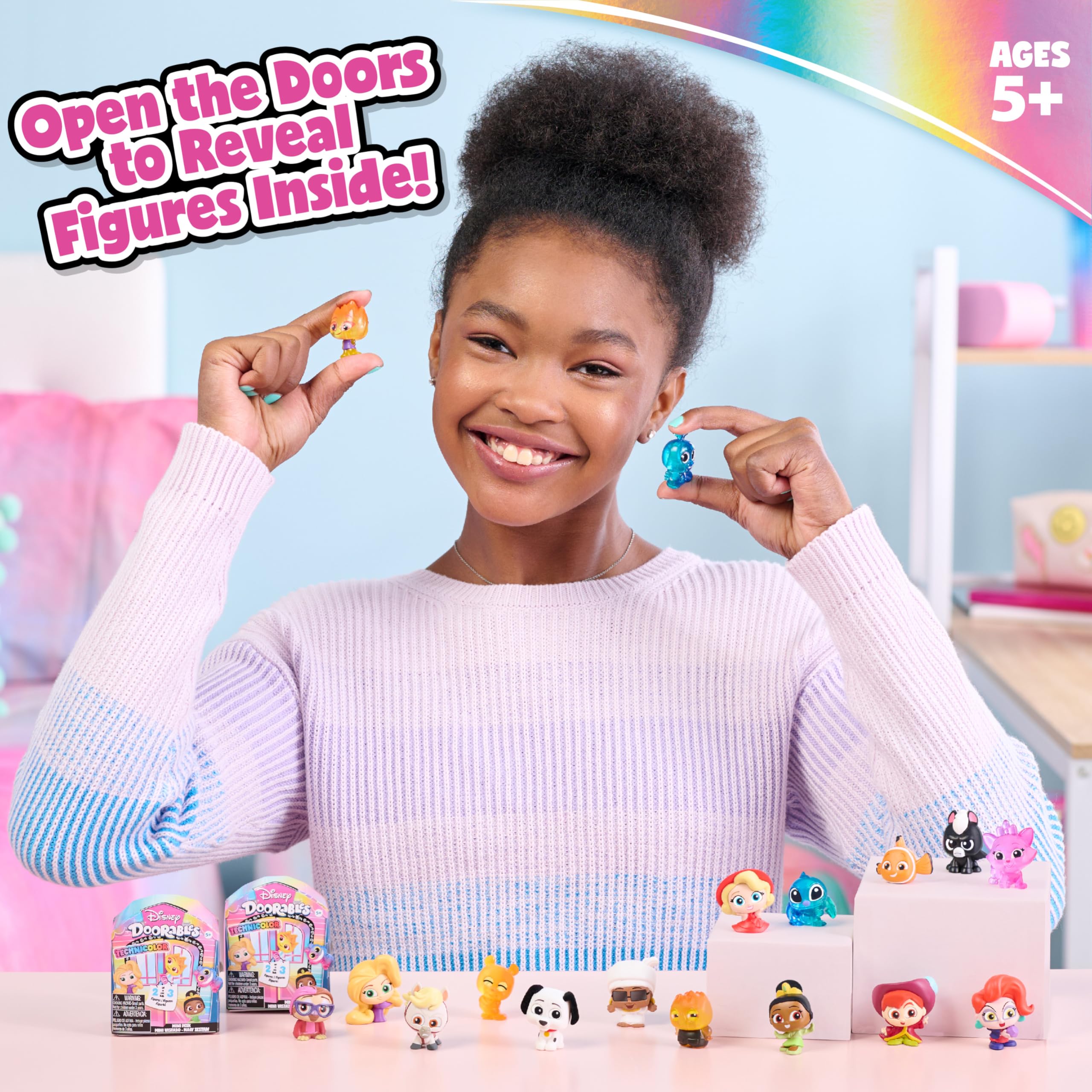Foto 4 | Mini Peek Technicolor Just Play Disney Doorables Paquete de 2 - Venta Internacional
