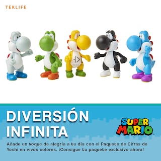 Foto 7 | Set Super Mario Figuras de 2.5 Incluye 5 Yoshi