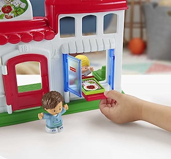 Foto 3 | Set De Juego Little People We Deliver Pizza Place, Pizza Kit - Venta Internacional.
