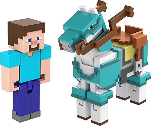 Foto 1 | Figuras De Acción Mattel Minecraft Craft-a-block, Paquete De 2 - Venta Internacional.