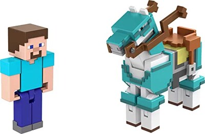 Foto 5 | Figuras De Acción Mattel Minecraft Craft-a-block, Paquete De 2 - Venta Internacional.