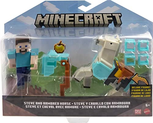 Foto 7 pulgar | Figuras De Acción Mattel Minecraft Craft-a-block, Paquete De 2 - Venta Internacional.