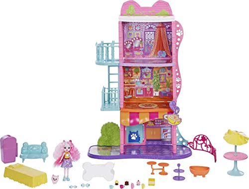 Set De Juego Town House Cafe Con Muñeca, Figura De Perro Y A - Venta Internacional.