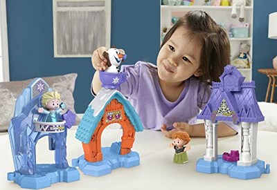 Foto 2 | Set Disney Frozen Snowflake Village De Fisher-price Little P - Venta Internacional.