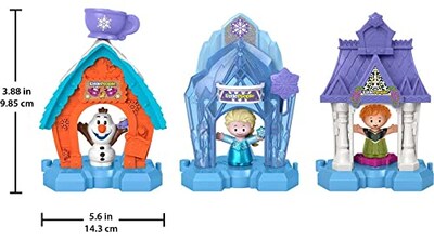 Foto 3 | Set Disney Frozen Snowflake Village De Fisher-price Little P - Venta Internacional.