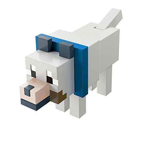 Foto 5 pulgar | Figura De Acción Minecraft Wolf De 8,26 Cm Con Accesorio Y Bloque Craft-a-block - Venta Internacional.