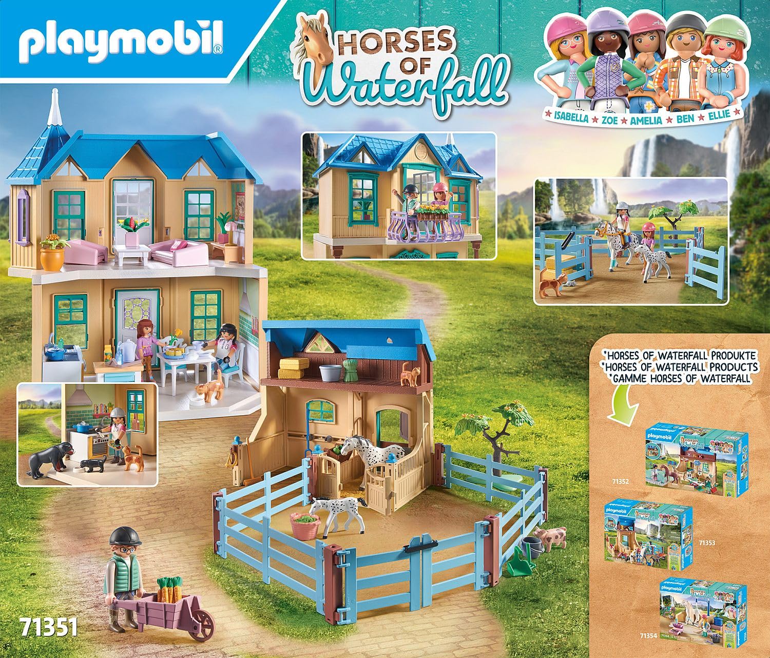 Foto 3 pulgar | Juguete Playmobil Caballos de la Cascada Isabella y La Leona 71357 - Venta Internacional
