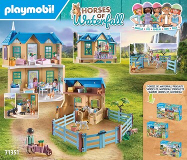 Foto 2 | Juguete Playmobil Caballos de la Cascada Isabella y La Leona 71357 - Venta Internacional